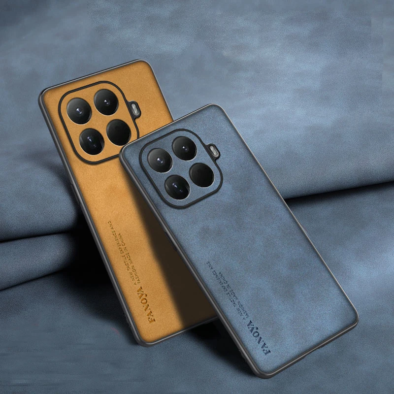 حافظة من البلاستيك الصلب لحماية العدسات من جلد البولي يوريثان غير اللامع لهاتف Xiaomi 15T 15T Pro