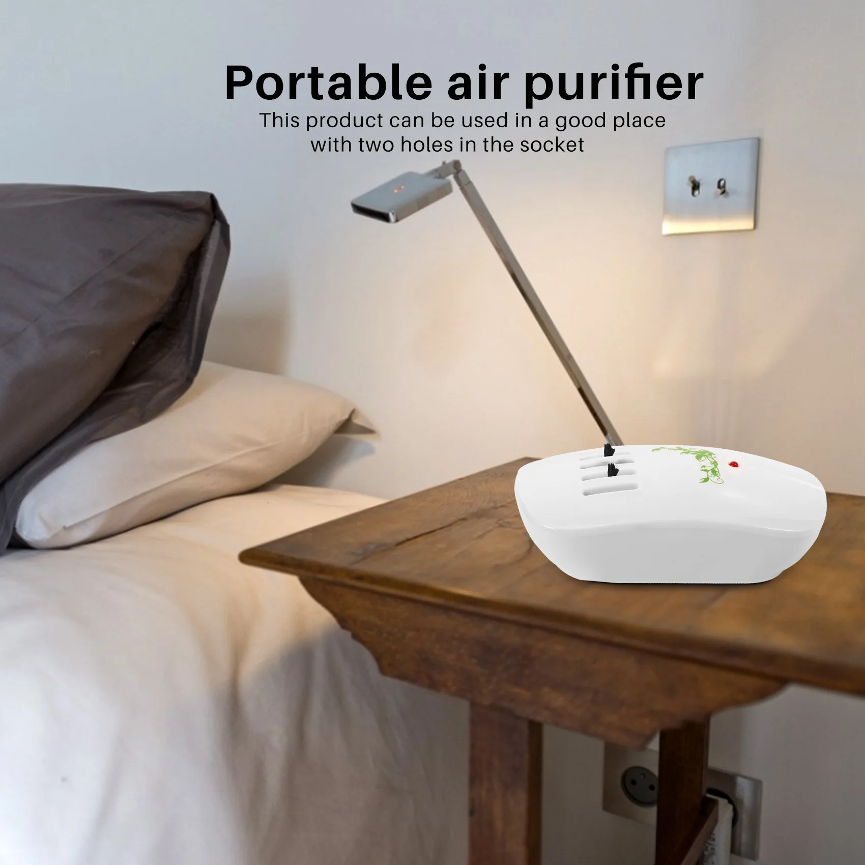 GOB-oAir เครื่องฟอกอากาศสําหรับ Home เครื่องกําเนิดไอออนลบเครื่องฟอกอากาศลบฟอร์มาลดีไฮด์ควันฝุ่น Purification Home Room Deodorizer