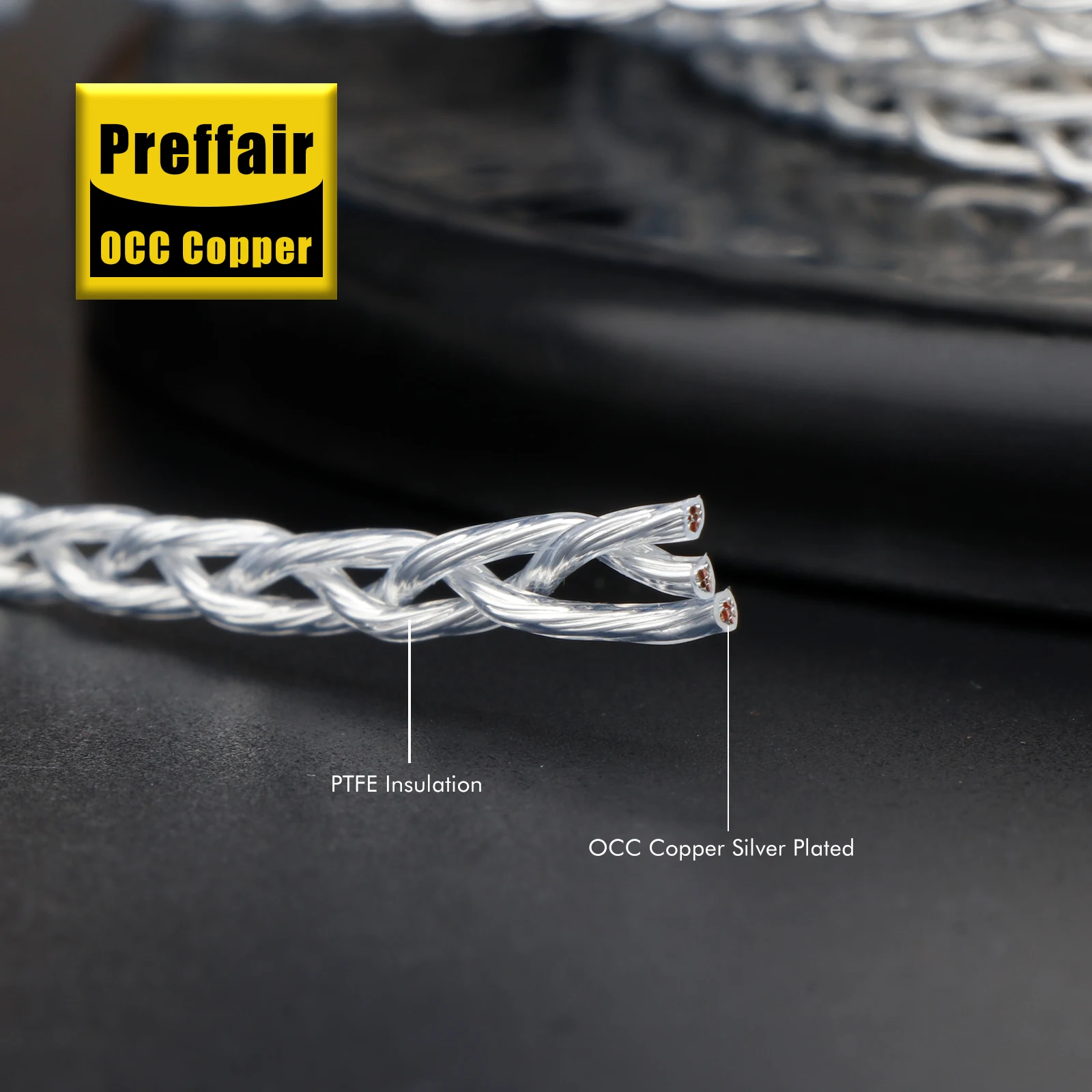 Paar 3AG XLR-Kabel RCA Doppelt Abgeschirmtes OCC Versilbertes Audio-RCA-Verbindungskabel 3CU RCA-Stecker Verlängerungskabel – Detail 1