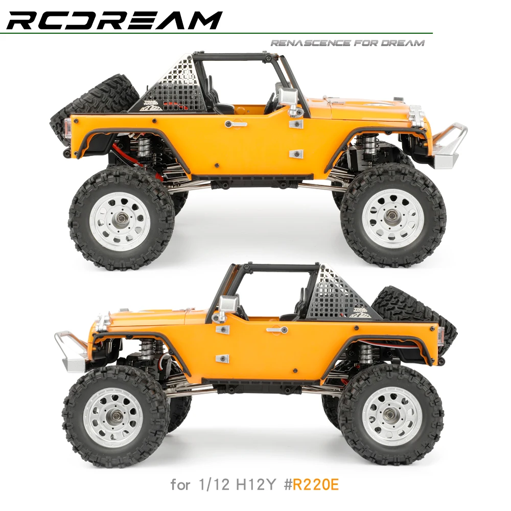 MJX H12Y 1/12 RC voiture côté Triangle fenêtre filet extérieur décoration accessoires télécommande escalade voiture Modification pièces