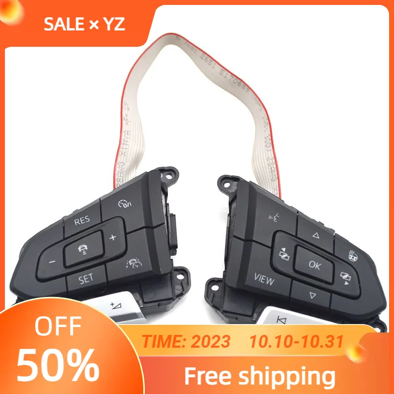 Original 3G0 959 442 F 30D959442F / 442N For VW Variant B8 Golf Atlas TRCM ATLC 959442F Multi Function Steering Wheel ACC Button