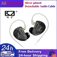 KZ AS10 PRO 5BA IEMs Stereo HiFi in-Ear Wired Earphones Bass Monitor Earbuds Headphone with Silver-plated Detachable Audio Cable