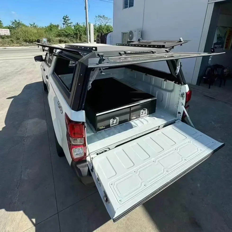 Customized Aluminum 4x4 Pickup Truck Canopy for Isuzu D-max Leakproof Anti-rusted Anto Accessories Hardtop Cover