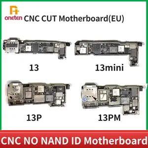 Bilashmart CNC CUT Motherboard iPhone 13 Pro max Mini 4G 5G US EU Version Without Nand Polishing CPU RF Logic Board Swap CPU Baseband