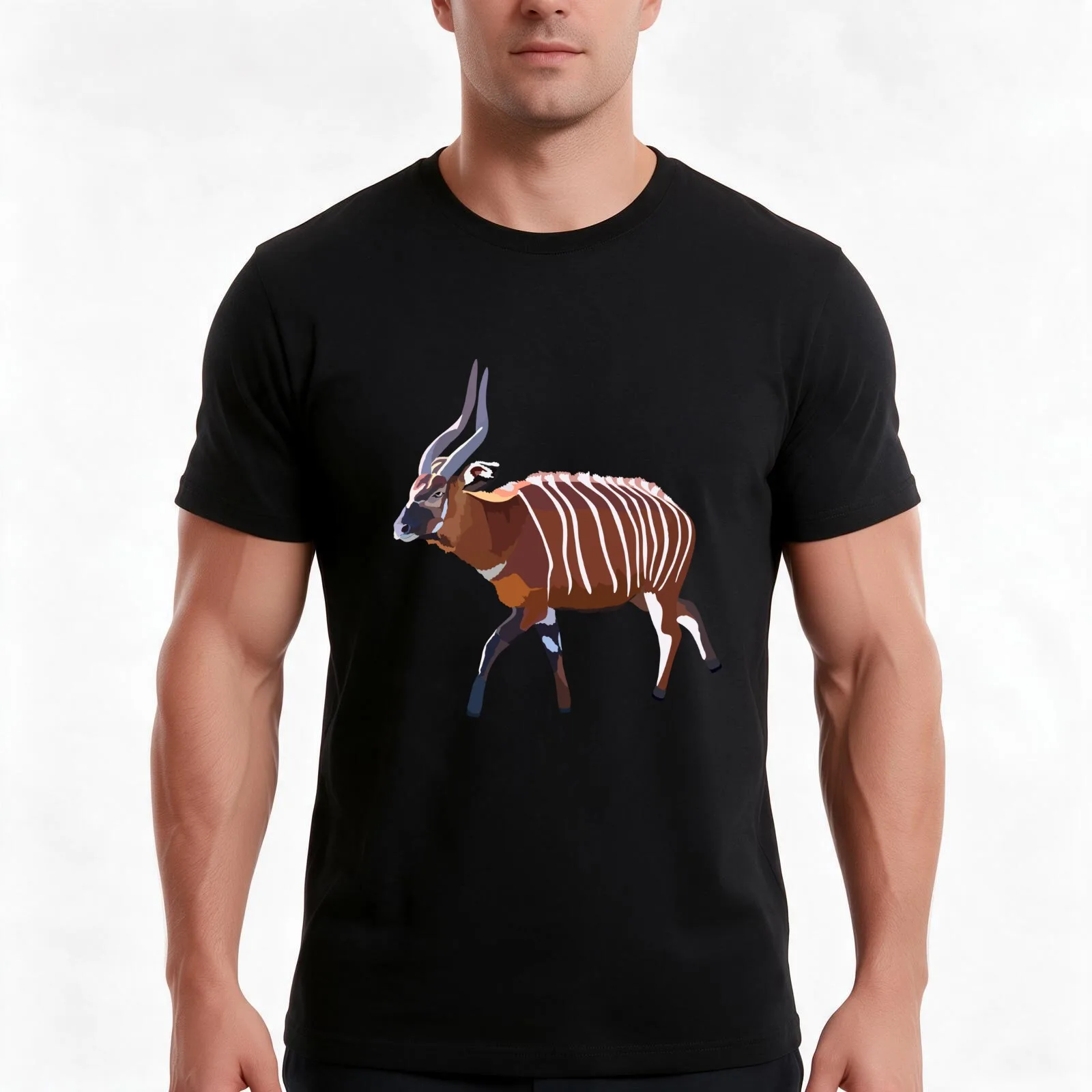 M is for Mountain Bongo T-Shirt, Summer Casual Cotton Tee, Oversized Streetwear Tops, Vintage Graphic Print, Unisex Men Women