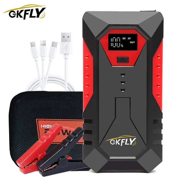 GKFLY Draagbare Auto Startkabels 2000A/3000A/4000A Powerbank Auto Booster Oplader 12V Startapparaat Benzine Diesel