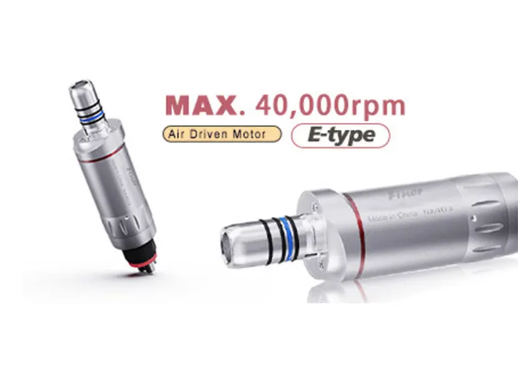 1:2 Dental Speed Increasing Air Motor 4 6 Hole Inner Water Spray Fiber Optic Air Motor Low Speed Handpiece Dentist Tool