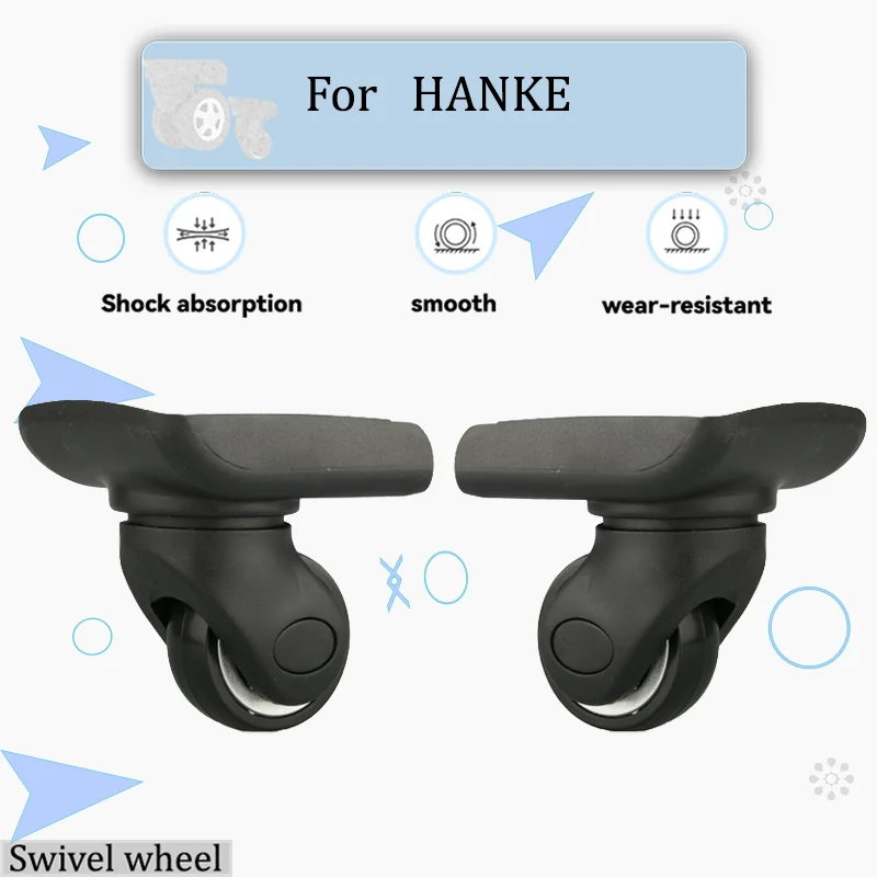 

For HANKE W032 Luggage Wheel Replacement Wheels Heavy Duty Luggage Wheels 360° Swivel Wheels Silent Wheels