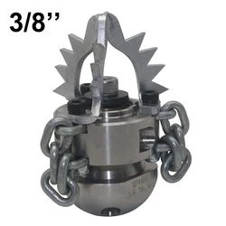 3/8 1/2 M22 40L/min 70L/min Pipeline dredging High-pressure sewer dredging Urban dredging machine rotating nozzle With chain