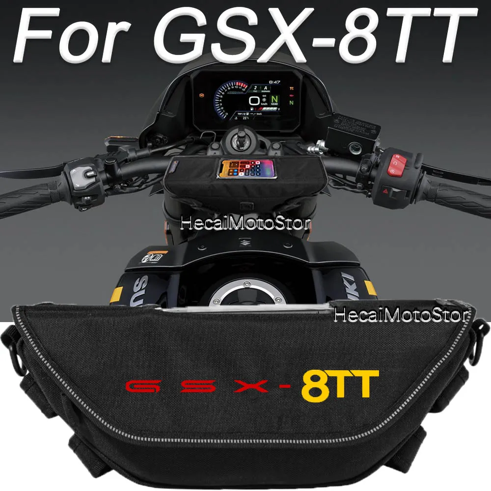 

For GSX 8TT gsx 8tt Motorcycle accessory Waterproof And Dustproof Handlebar Storage Bag navigation bag