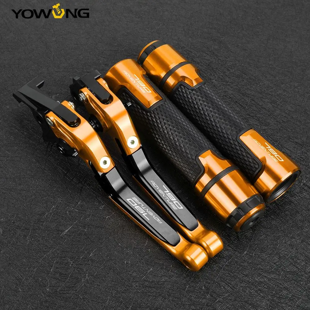 FOR 790ADVENTURE 790 ADVENTURE ADV 2017-2023 2022 Motorcycle Accessories CNC Adjustable Clutch Brake Lever Handlebar grips ends