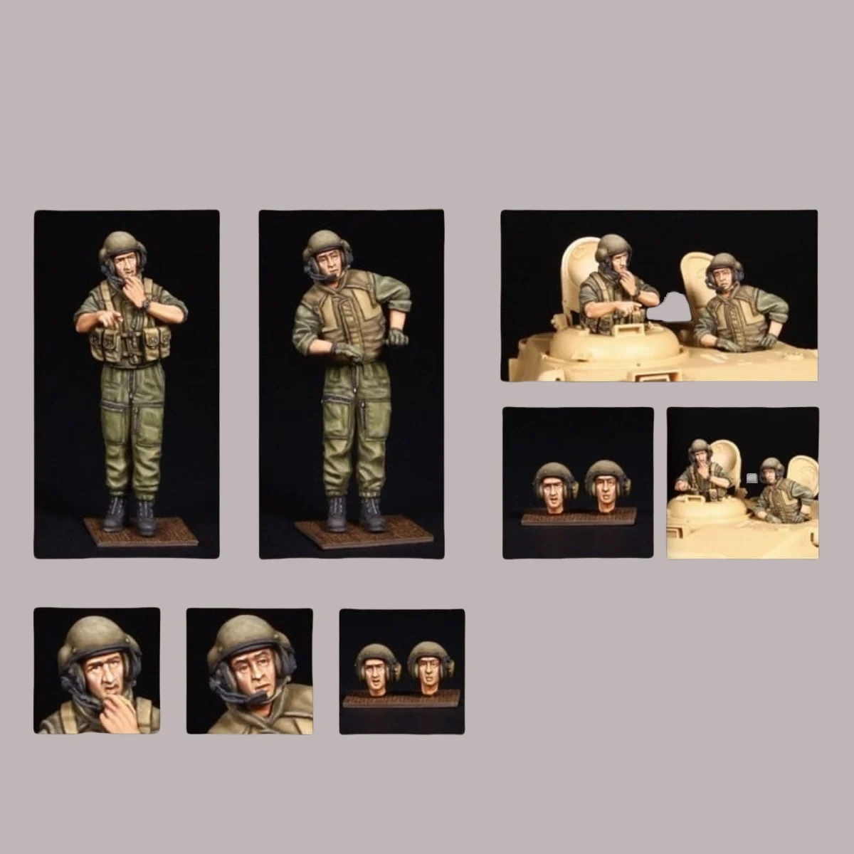 

1/35 resin unpainted model kit, military theme, modern Israeli tank crew unassembled and unpainted GK