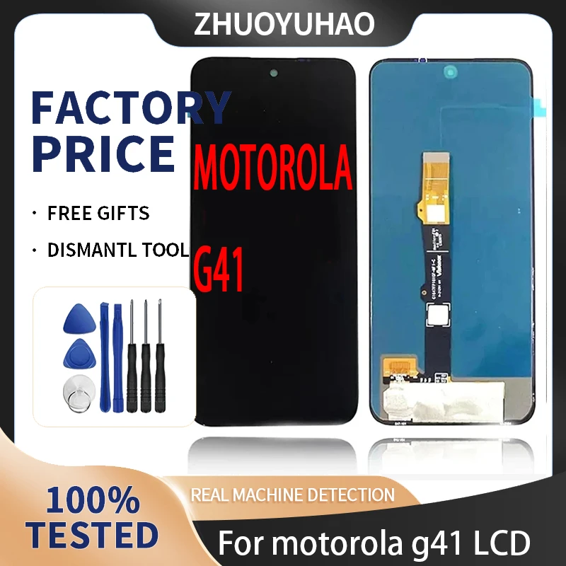 OLED material display touch screen For Motorola G41 TFT touch screen replacement mobile phone LCD screen