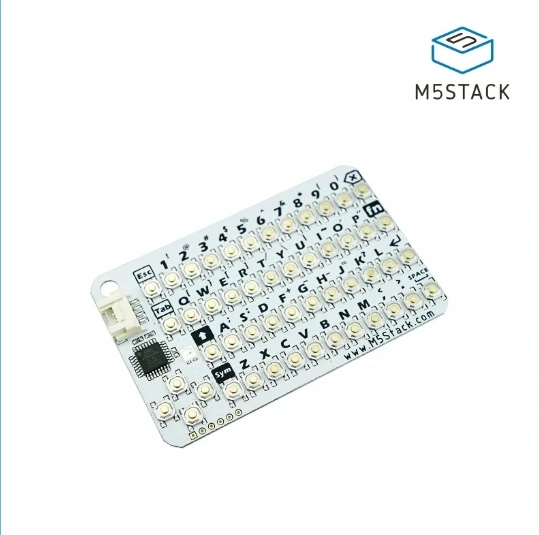 M5Stack CardKB v1.1 Mini 50-Key QWERTY Keyboard Unit with ATMega8A MCU, I2C, RGB LED, Programmable for UIFlow (MEGA8A)