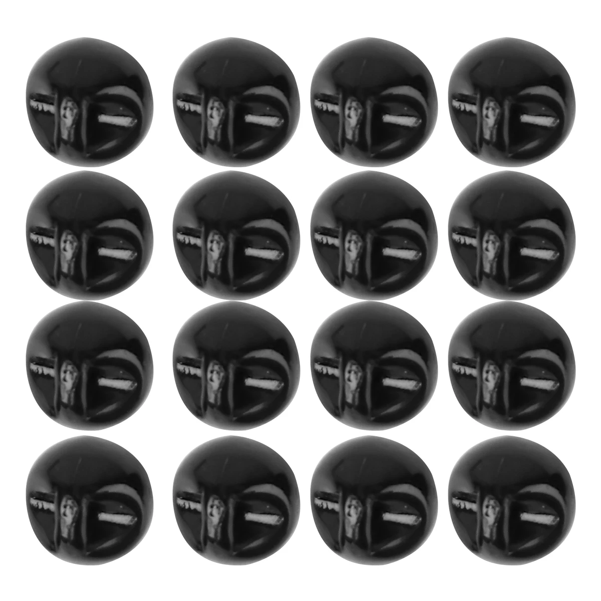 

50pcs Pearl Buttons Colorful Decorative Black Resin Sewing Buckles for Clothes DIY Round Smooth Fashion Clothing Rivets