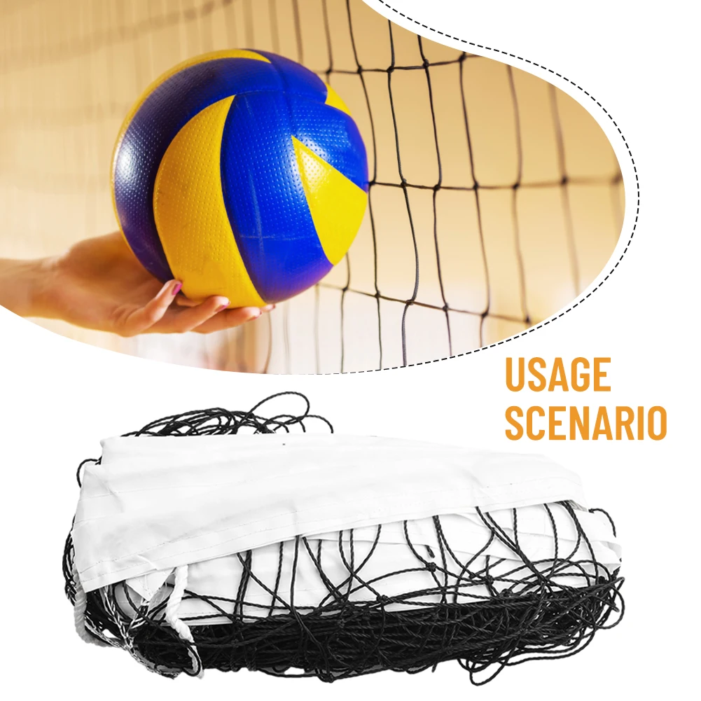 High Quality Volleyball Net with Steel Cable Reinforced Polyester Netting Suitable for All Weather Outdoor Sports