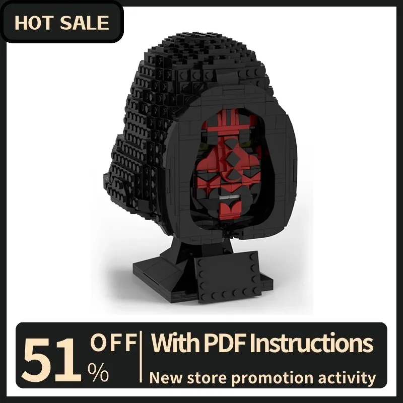 

New 902Pcs Famous Star Battle Movie Moc Darth Head Helmet Diy Creative Ideas Toys Birthday Gift Christmas Building Custom Puzzle