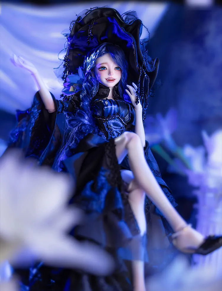 Genuine BJD 4 Points Doll Cassandra, Dark Witch Cassandra SD Humanoid Doll