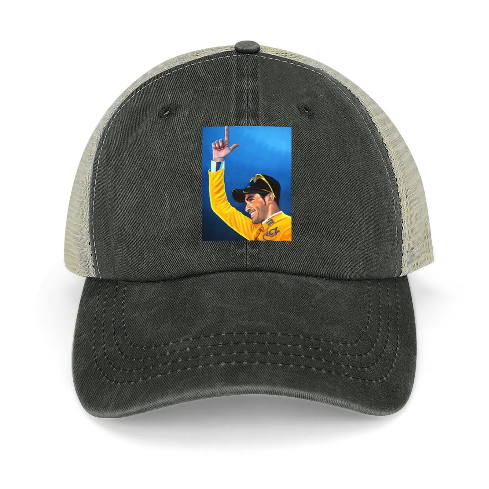 

Alberto Contador painting Baseball Cap Military Tactical Cap Icon hats on offer Hats Woman Men's