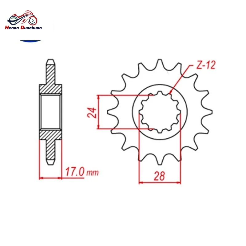 525-15T Motorcycle Front Sprocket For Honda CB600F Hornet 98-06 CB600 CB600S CBR600 97-98 CBF600 N PC38 04-07 CBF600 S Cowl PC38