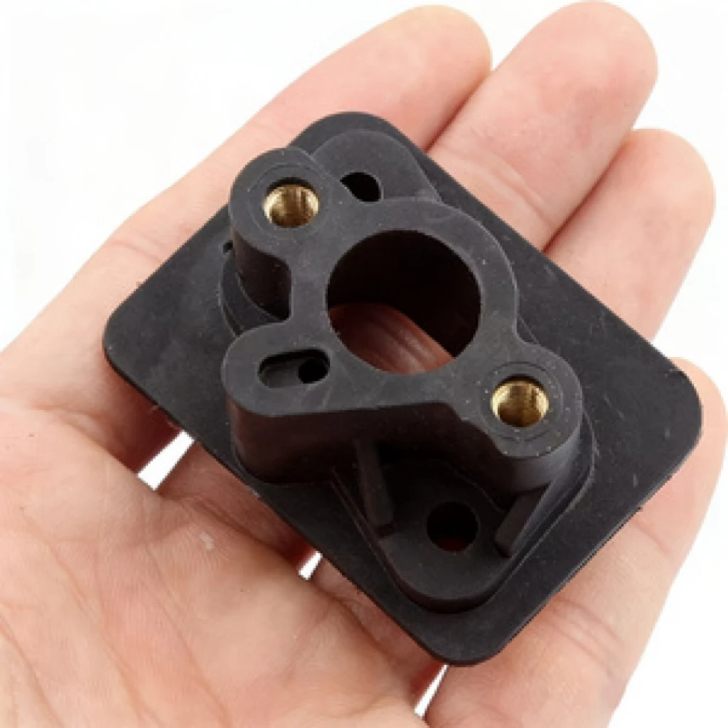 Carburetor Intake Manifold Adapter Spacer for 2 Stroke 43cc 52cc Mini Bike Brush Cutter