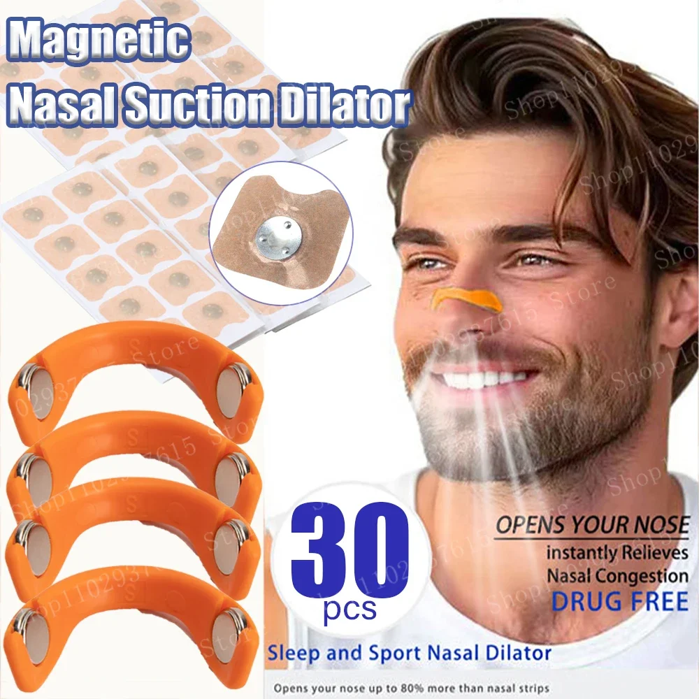 15/50Pairs Magnetic Nasal Clip Strip Nasal Breathing Dilator Sleep Intake Improve Sleep Quality Reduce Snoring Easy Breathe