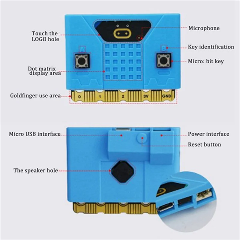 Well Made-BBC Microbit V2 Development Board Programmable Learning Kit Perfect For School DIY Projects