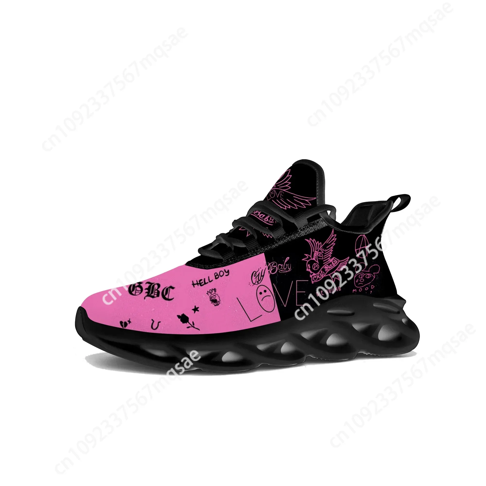 

Lil Peep Rapper Flats Sneakers Mens Womens Hot Hip Hop Pop Sports Running Shoe Sneaker Lace Up Mesh Footwear Tailor-made Shoe