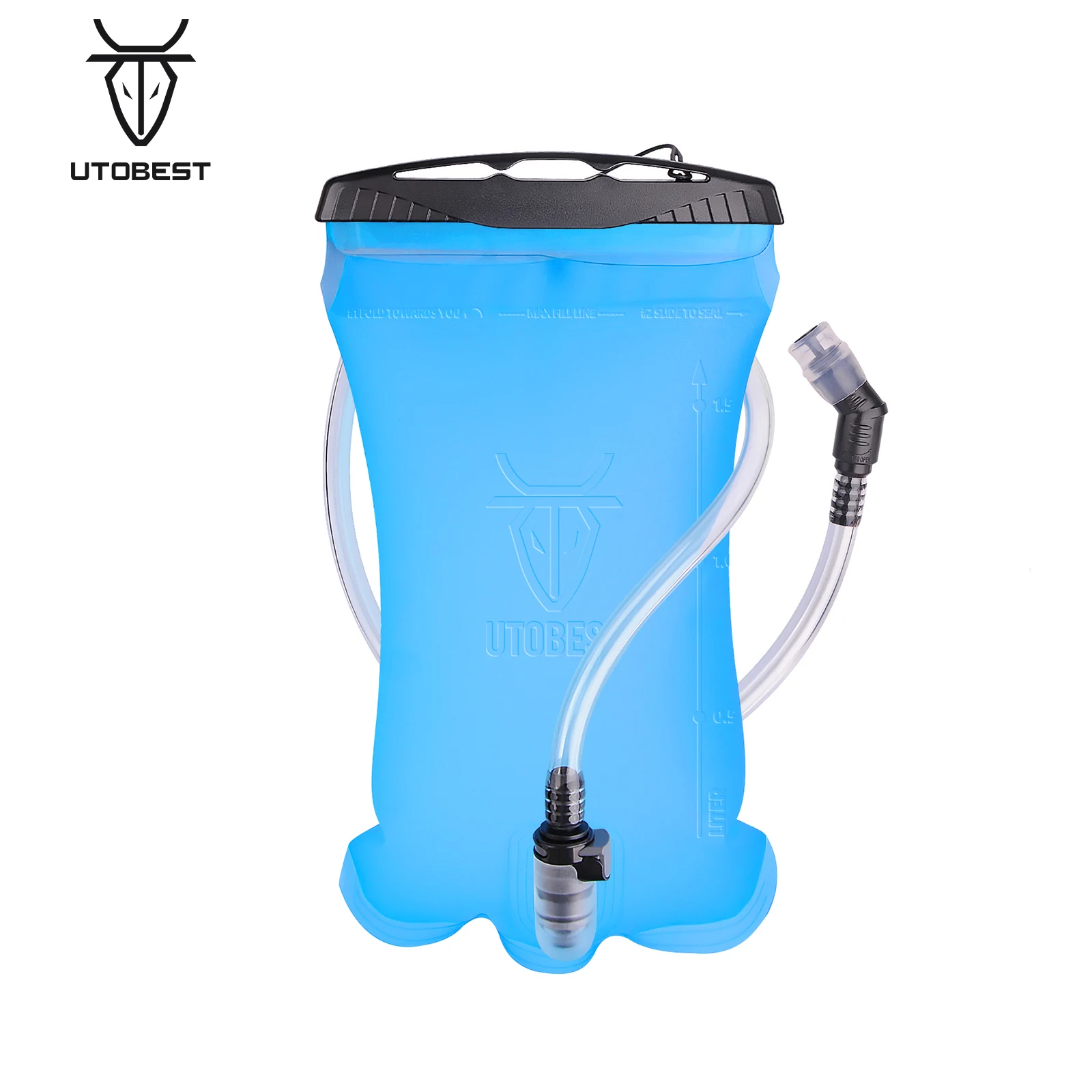 

UTOBEST 1.5L Water Bladder Hydration Reservoir Pack TPU Water Storage Bag for Cycling Running Backpack
