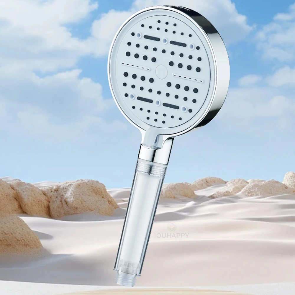 

Adjustable 6 Spray Modes Shower Head High Pressure Water Saving Spray Large Water Outlet Handheld Shower for Bathroom Accessorie