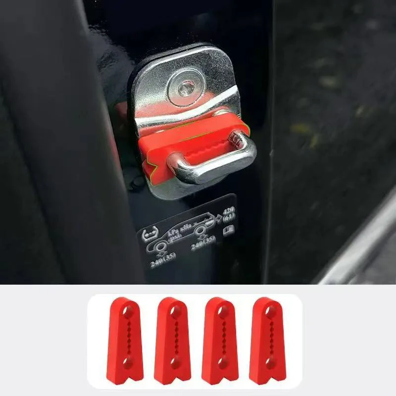 4 قطعة قفل الباب المثبط عازلة ختم امتصاص الصدمات التخميد حامي لأودي A1 A3 A4 A5 A6 A7 A8 Q2 Q3 Q5 Q7 TT اكسسوارات #5