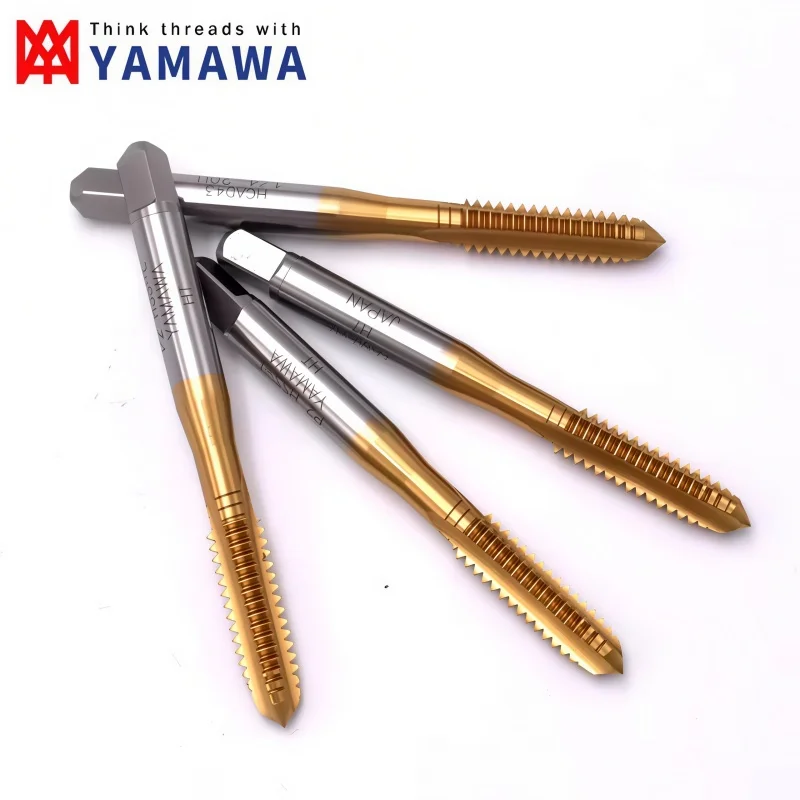 YAMAWA HSSE Straight Grooved Tap UNC UNF Stainless Steel Thread Screw Tap for 3/16 10-24 1/4 5/16 3/8 7/16 1/2 3/4