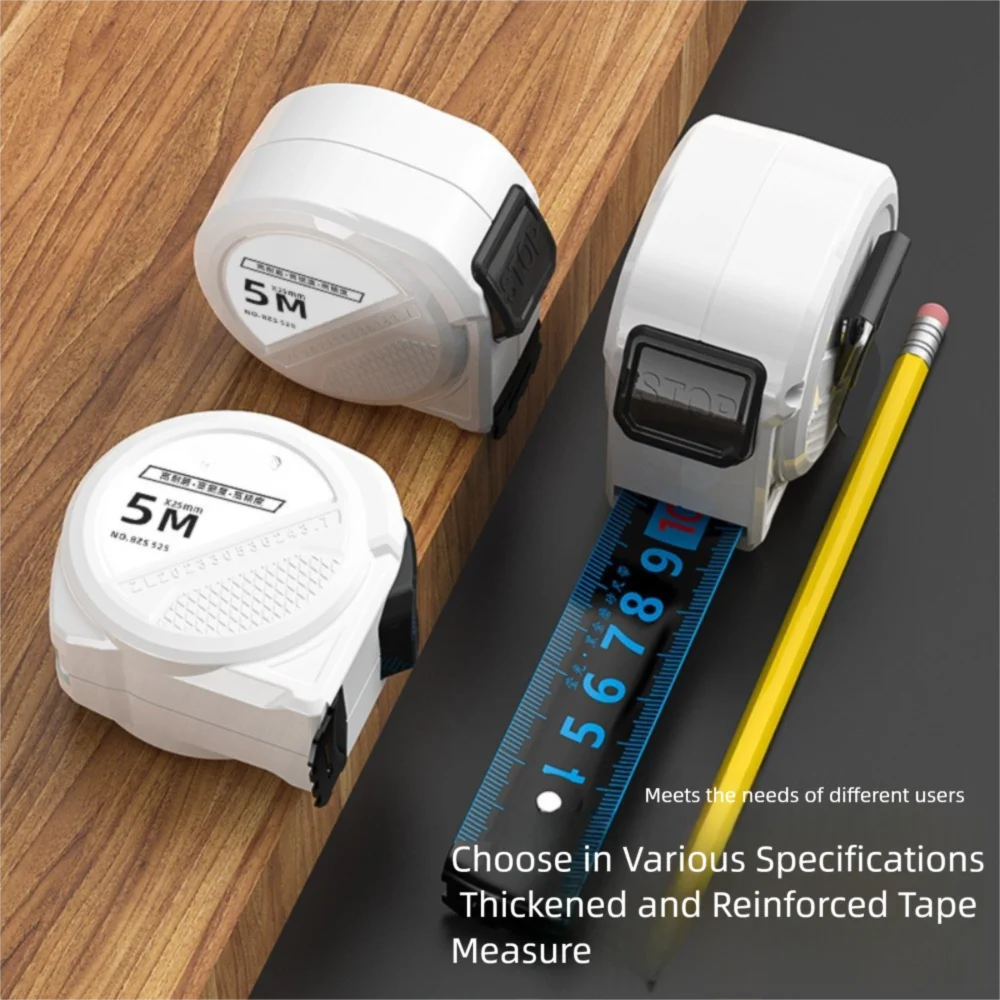 3/5/7.5/10 Meter Tape Measure Blue Light Self-locking Measuring Tape Wear-resistant Portable Measure Puller Ruler
