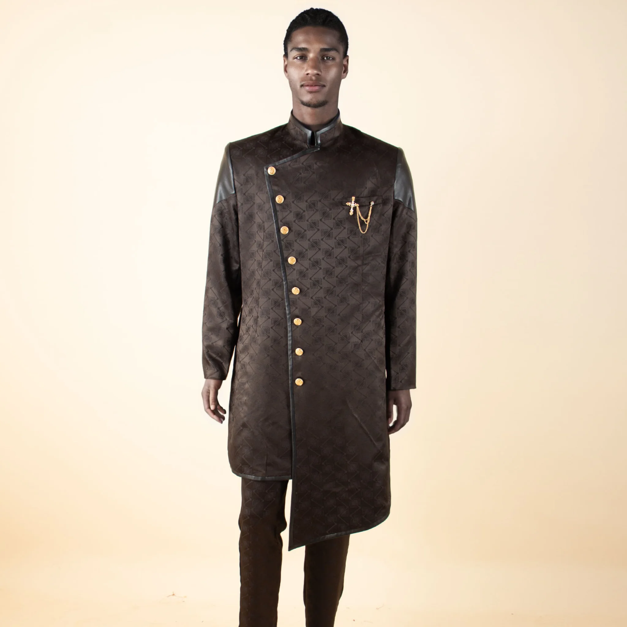 African Suit for Men Traditional Wedding Bazin Riche Attire Custom Business Attire Fashion Jacket Coat Pants Set Party  2416080