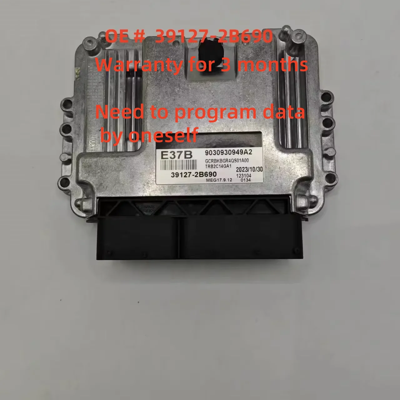 

High quality 39127-2B690 ECU Car Engine Computer Board Electronic Control Unit E37B for Hyundai MEG17.9.12