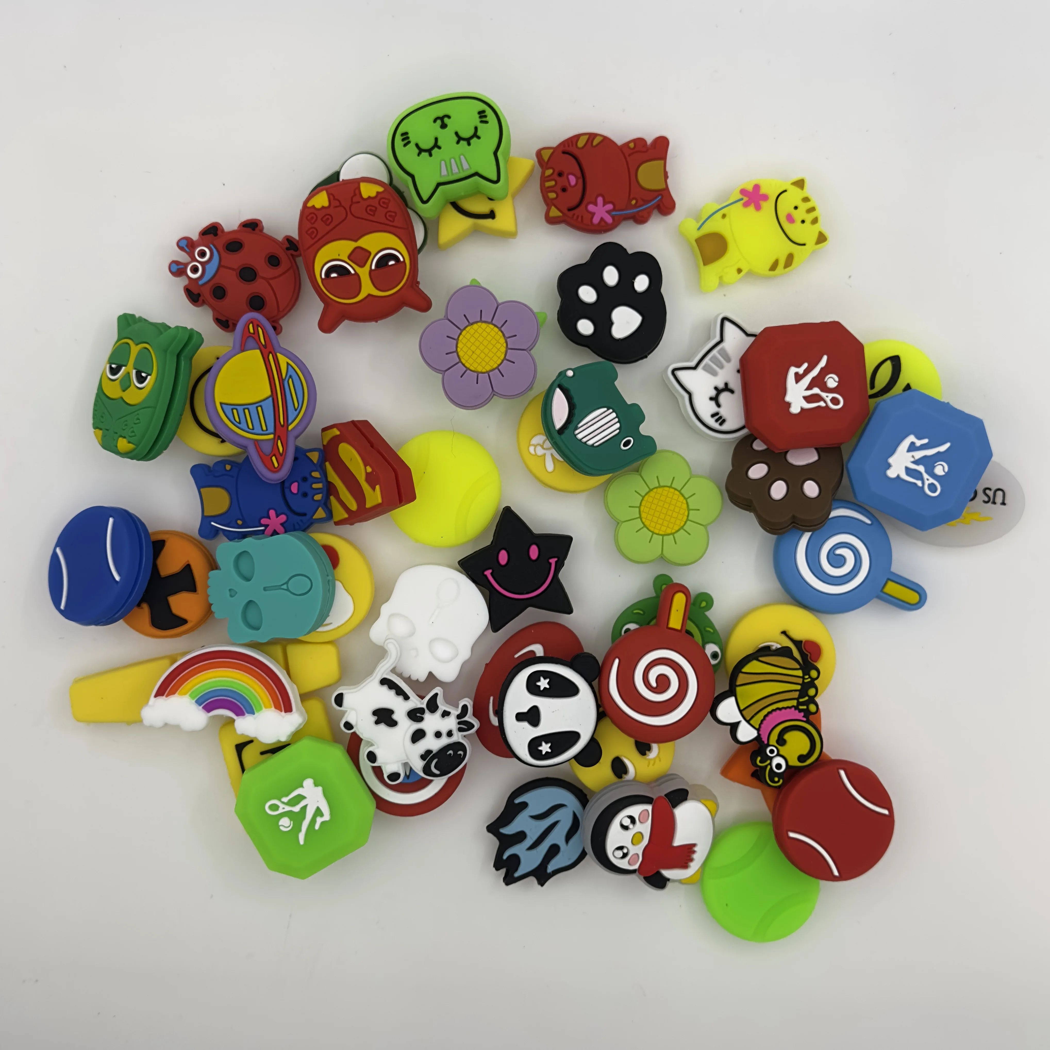 

50 Pcs mix Tennis Racket Dampener Tennis Shock Absorber Tennis Accessories Tennis Gifts