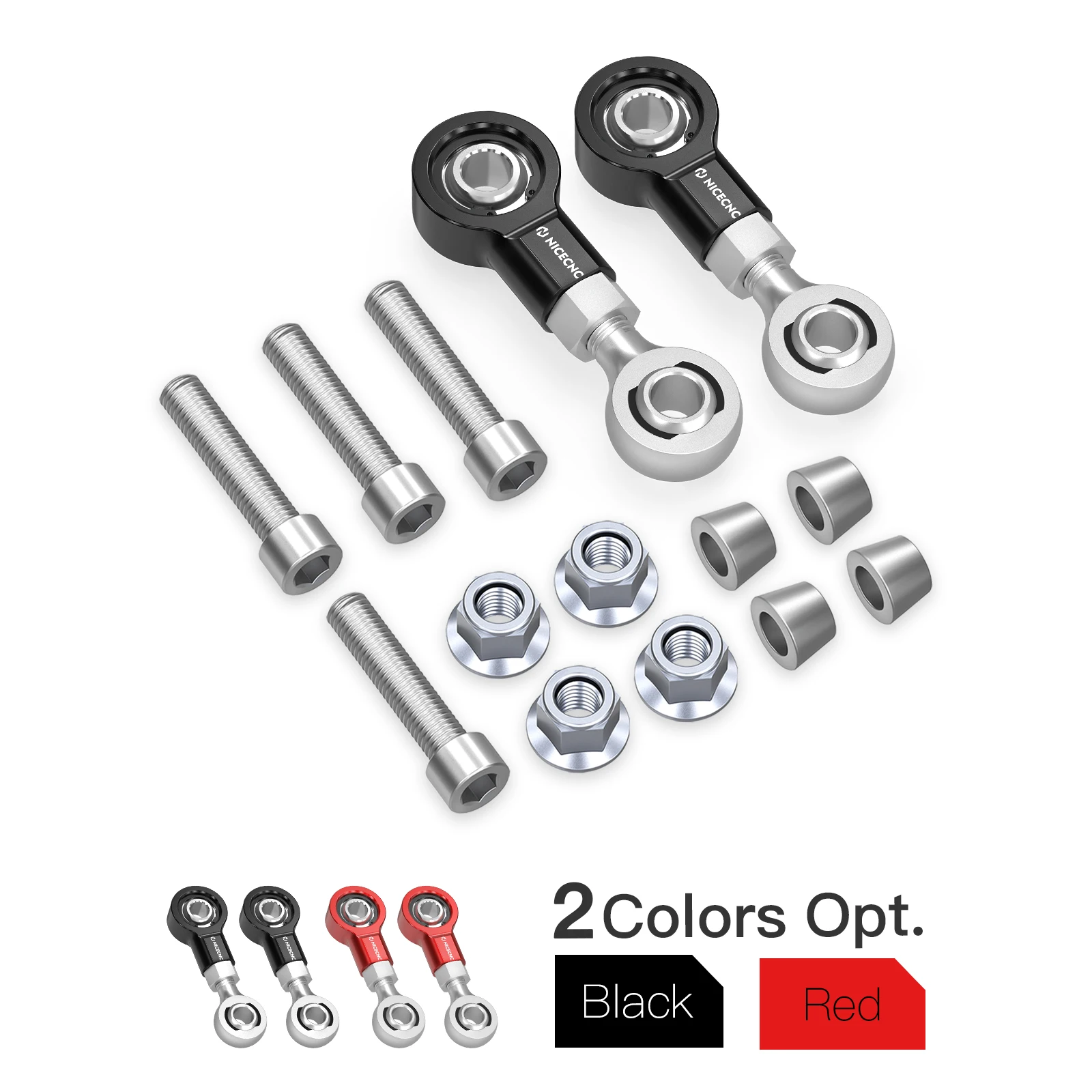 

NICECNC For Canam Maverick X3 M12 Front Sway Bar Stabilizer End Link Kit Aluminum For Can Am Maverick X3 706203612 706203611