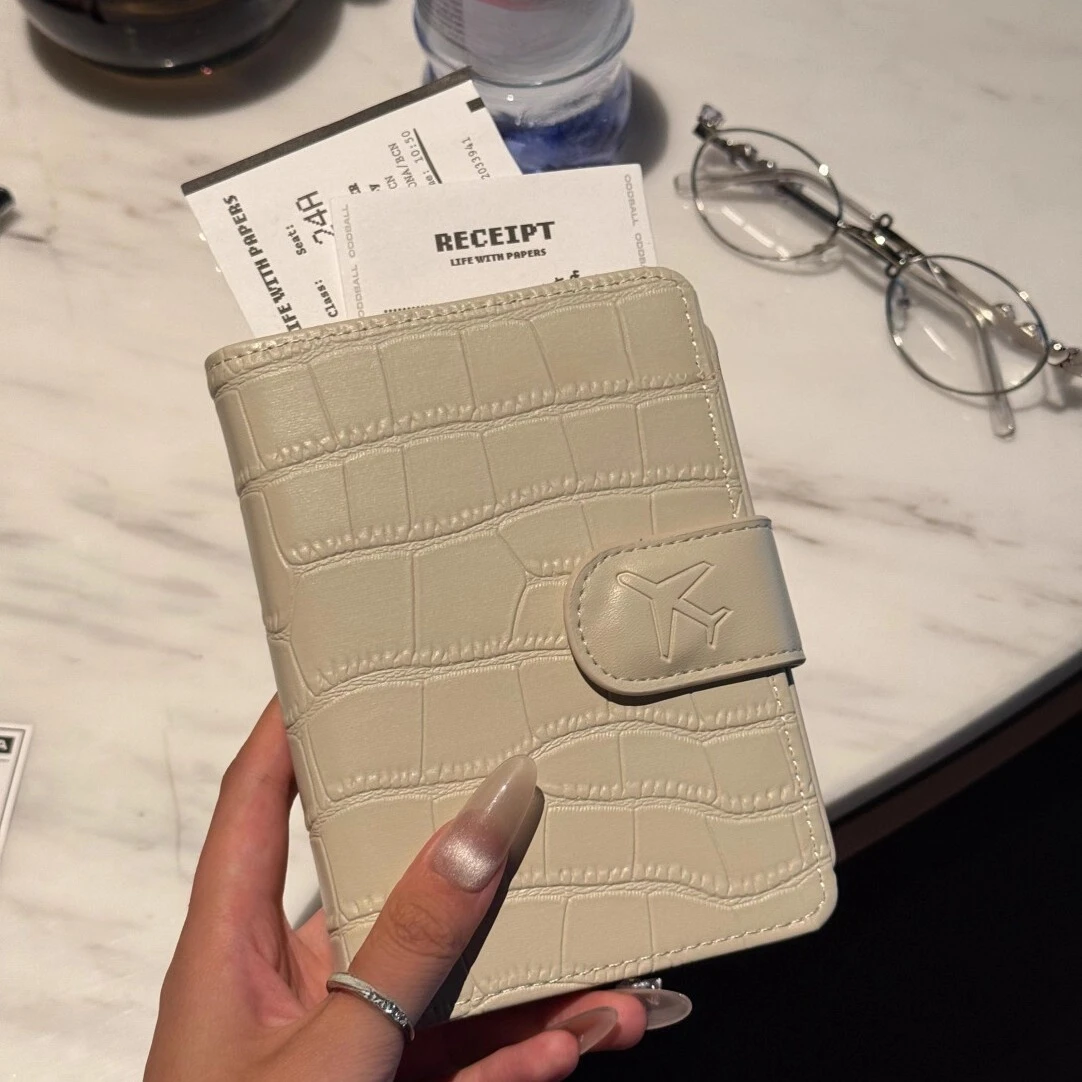 PU Leather Passport Cover for Men & Women Organizer - Protective Card Holder ID Document Covers Fashion Travel Passport Case - view 2