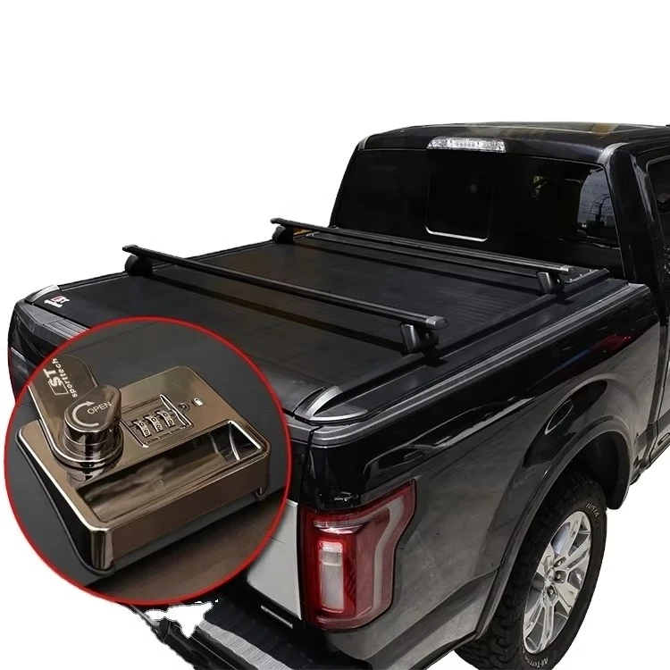 Pickup Car Accessories with Password Lock Tonneau Covers Retractable Cover for  F150 Accessories 2017-2022