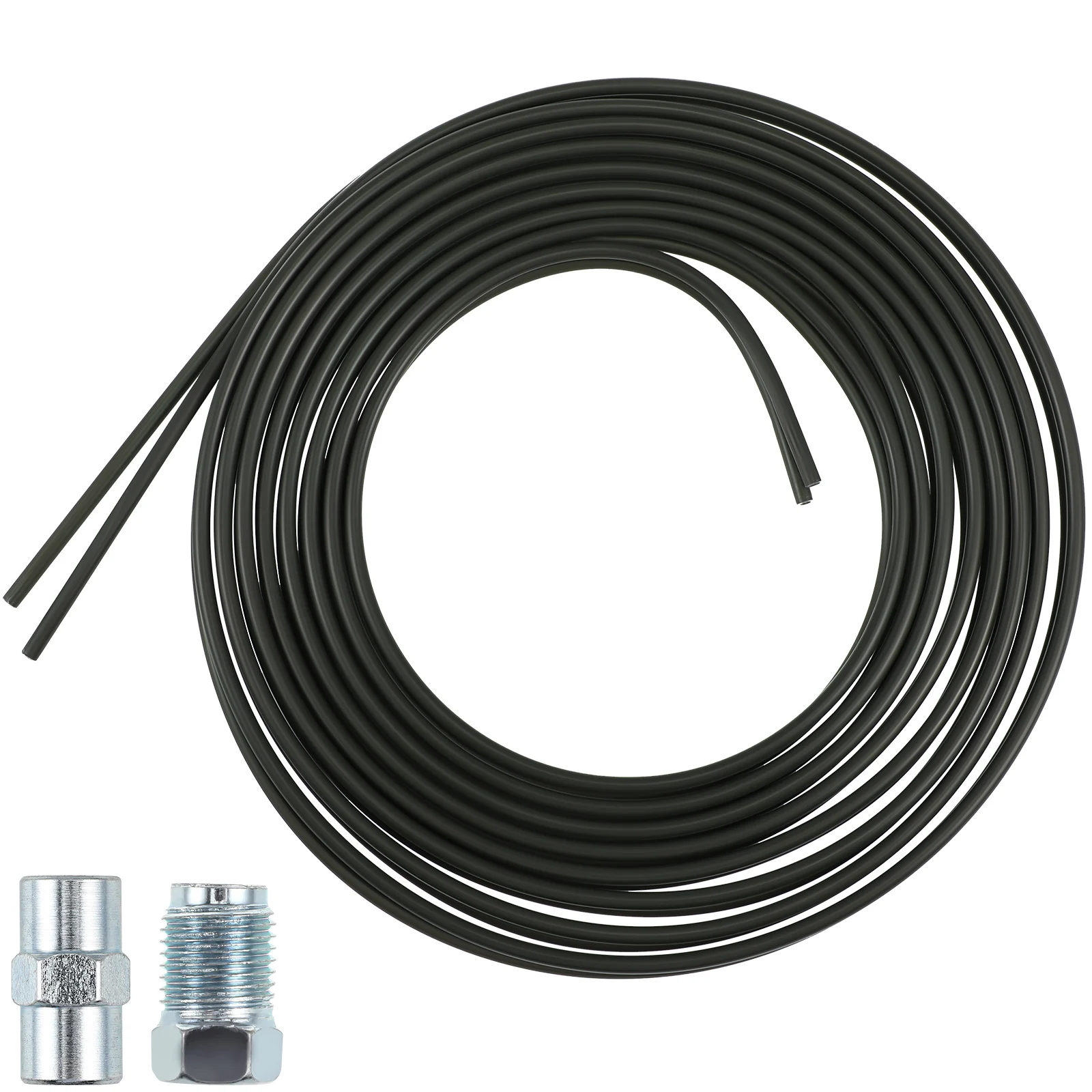 

2 pcs 475mm Green Pipe Durable Metal Non Magnetic Copper Plating Car Brake Line Tubing Coil Fitting Repair Kit Easy
