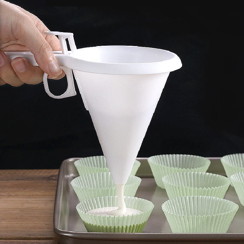 Einstellbare Hand-Backtrichter Werkzeuge Creme Teig Schokolade Flüssigkeit Spender Gebäck Form Cookie Cupcake Pfannkuchen Backen Werkzeuge