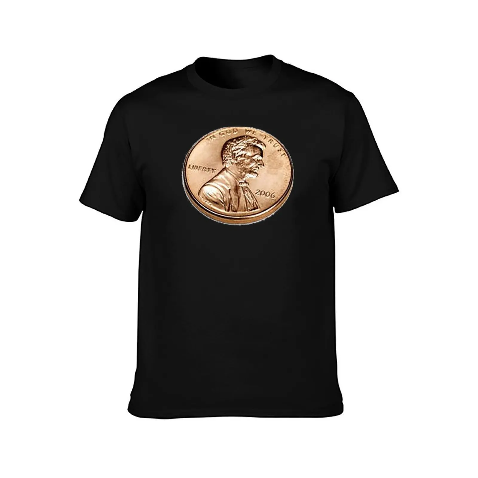 تي شيرت Penny Coin، Lincoln Penny، One Cent، Change، In God We Trust، US Mint، Abe Lincoln، Copper Penny