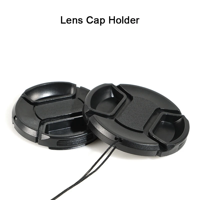 

Lens Cap Holder 37/40.5/43/46/49/52/55/58/62/67 72/77/82mm Center Pinch Snap-on Cap Cover Lens Cap Protective Lens Protector