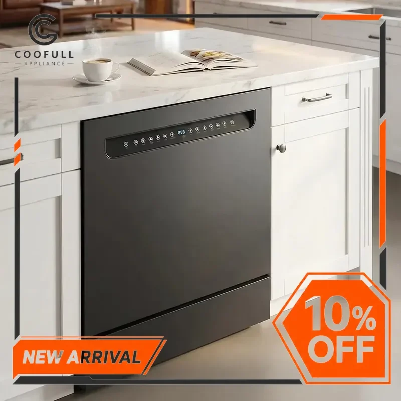 Built In Stainless Steel Dishwasher 14 Sets Capacity Electric Household Kitchen Appliance Large Capacity Automatic Cleaning