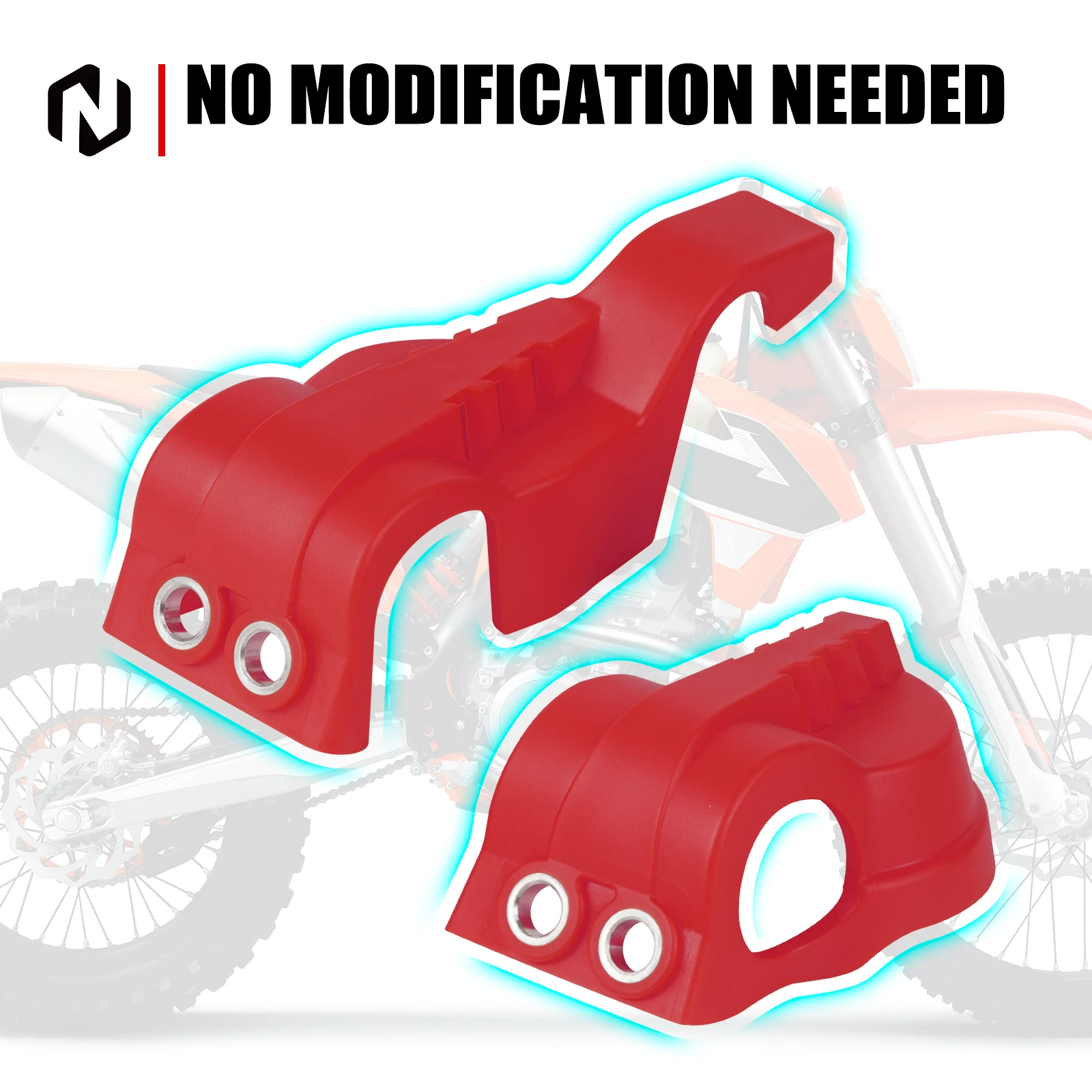 NICECNC para GasGas EC 300 EC 250 ECF 350 MC 125 MC250F EX 250 EXF 350 450 2021-2024 cubierta de zapatos de horquilla delantera para KTM EXC 300