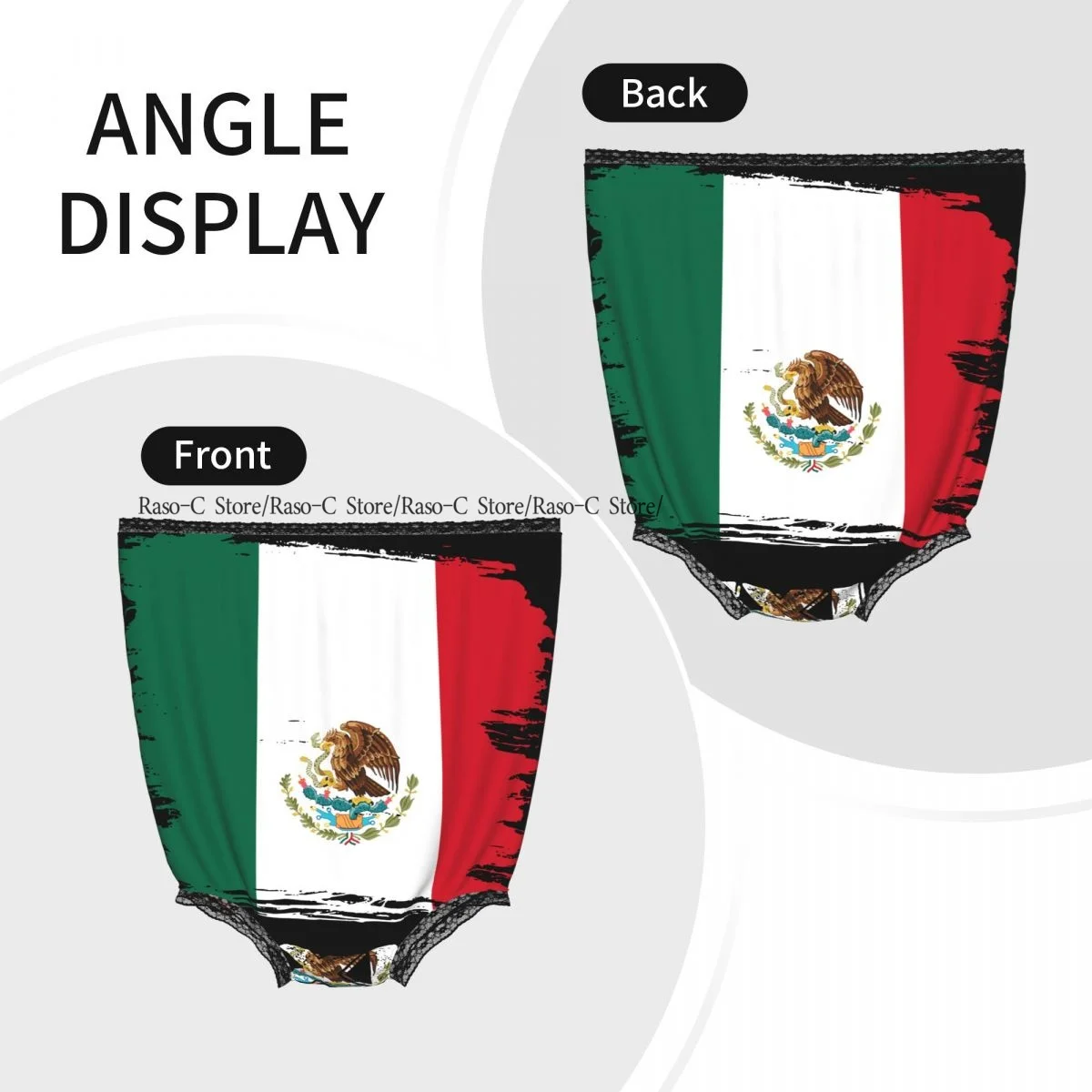 Funny Granny Underwear Vintage Mexico Michoacan Mexican Flag Gag Gift Granny Panties view 2