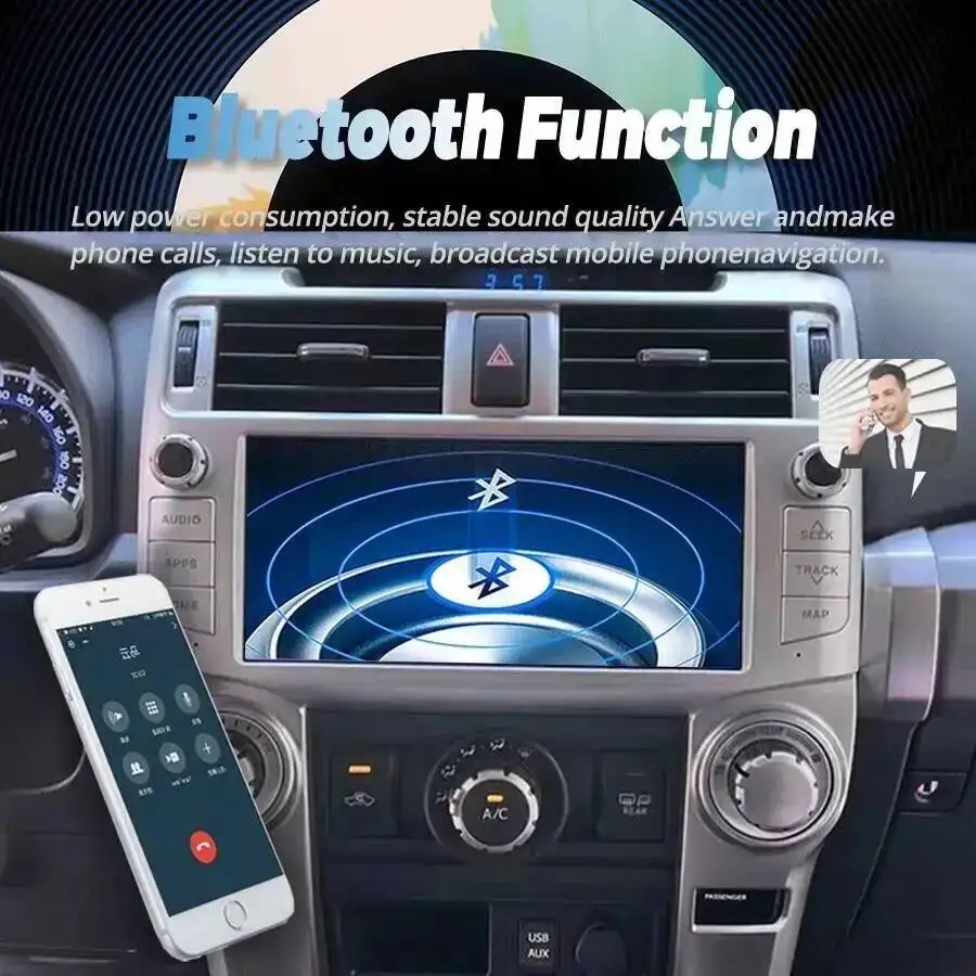 10.3'' Android For Toyota 4Runner 4 RUNNER 2010-2022 Car Radio Head Unit Multimedia Player Stereo GPS Navigation Carplay WIFI 4G