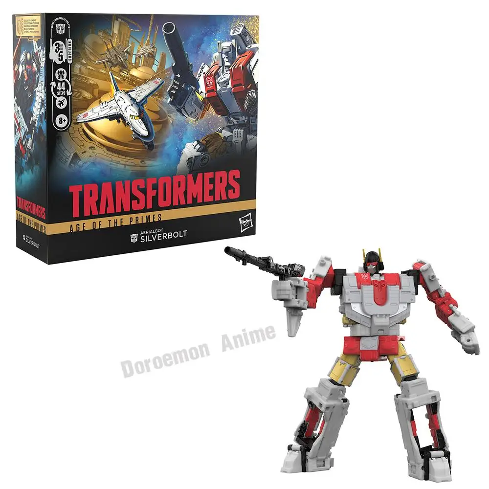 Disponibile originale Hasbro Transformers Age of The Primes Commander Class Aerialbot Silverbolt 17 cm Movie Action Figure Model Gift