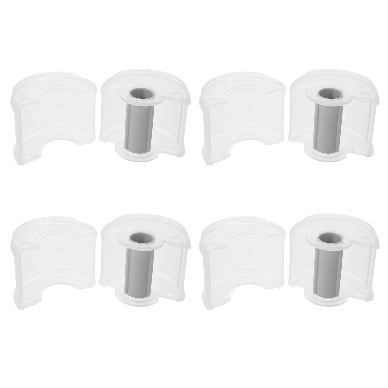 4 Pcs Tape Storage Box Simple Dispenser Washi Supply Household Convenient Cutting Plastic