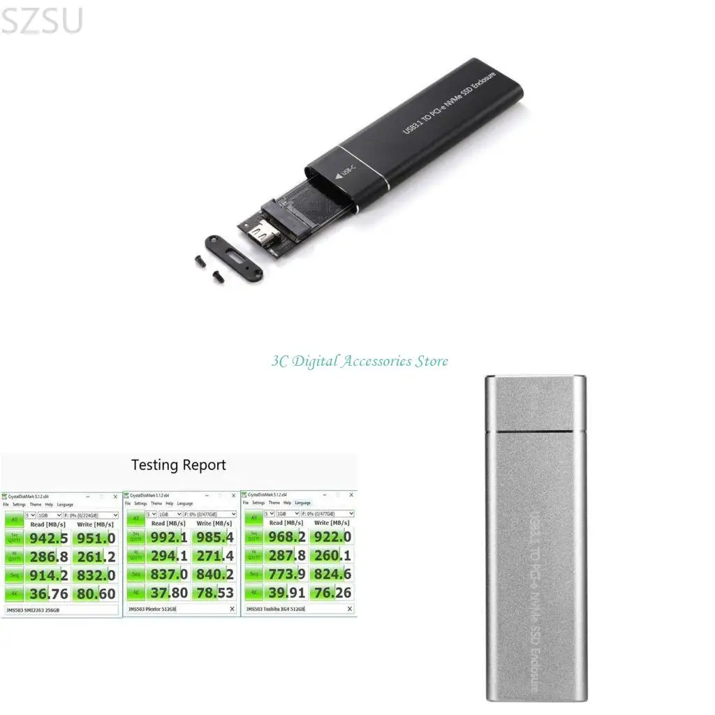 

SZSU TYPE-C USB3.1-M2 M-KEY NVME PCIE SSD КОНГАЛА ДЛЯ 2280 БОЛЬШОЙ ДИСКИ